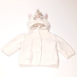 Baby Gap Button Front White Knit Jacket US 3-6 Months